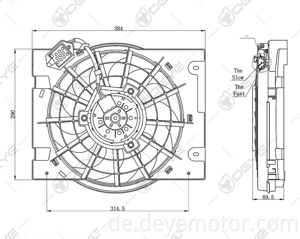 9133061 1341176 1341345 9133342 12V DC Kühlerlüfter für OPEL ASTRA VAUXHALL ZAFIRA